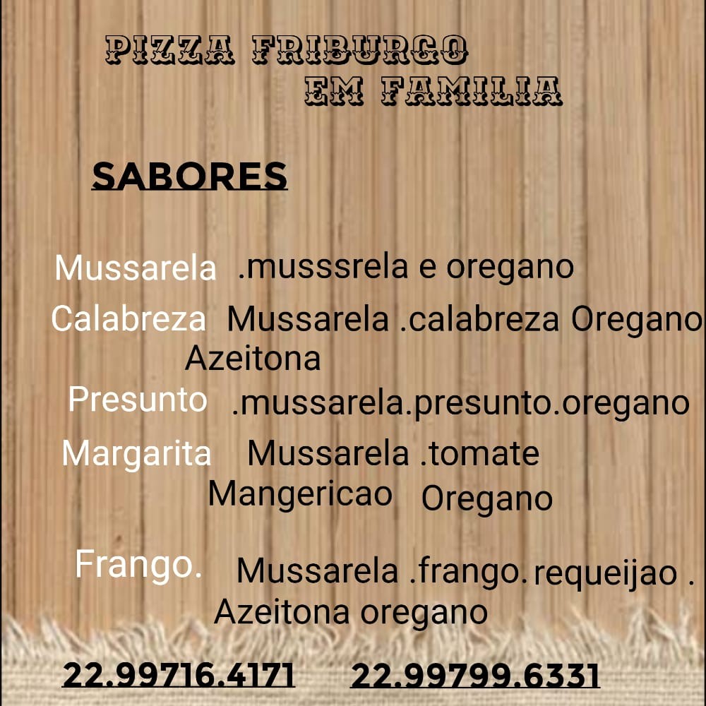 Cardápio